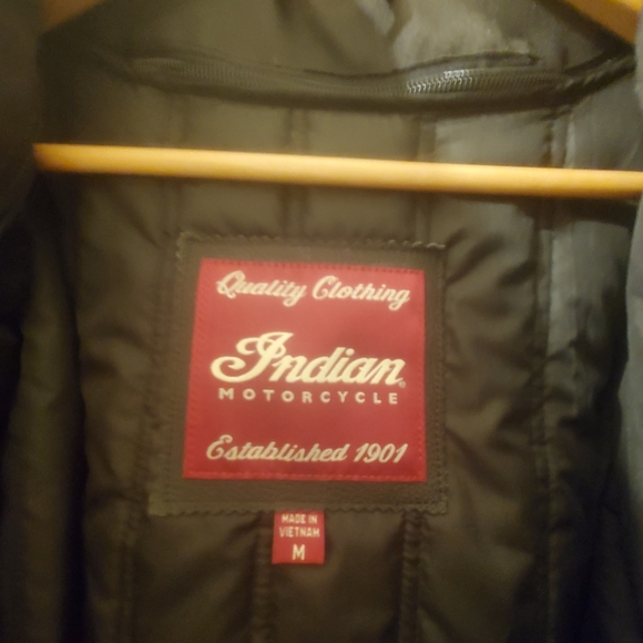 INDIAN MOTORCYCLE BROWN LEATHER GATEWAY JACKET - Picture 11 of 15